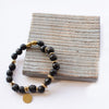 Handmade Kenyan Black and Brass Bracelet
