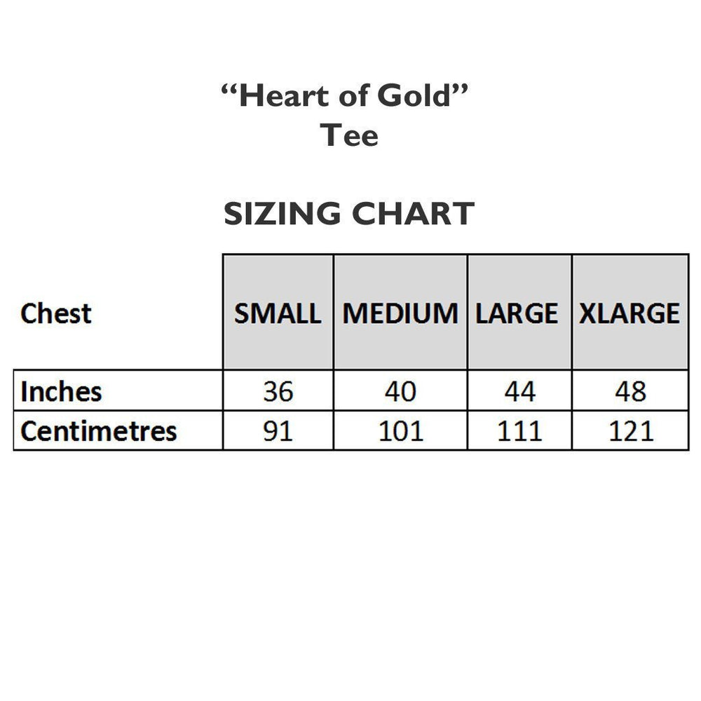 Heart of Gold Tee - Heather Dark Grey
