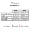 Sizing chart for children's clothes.